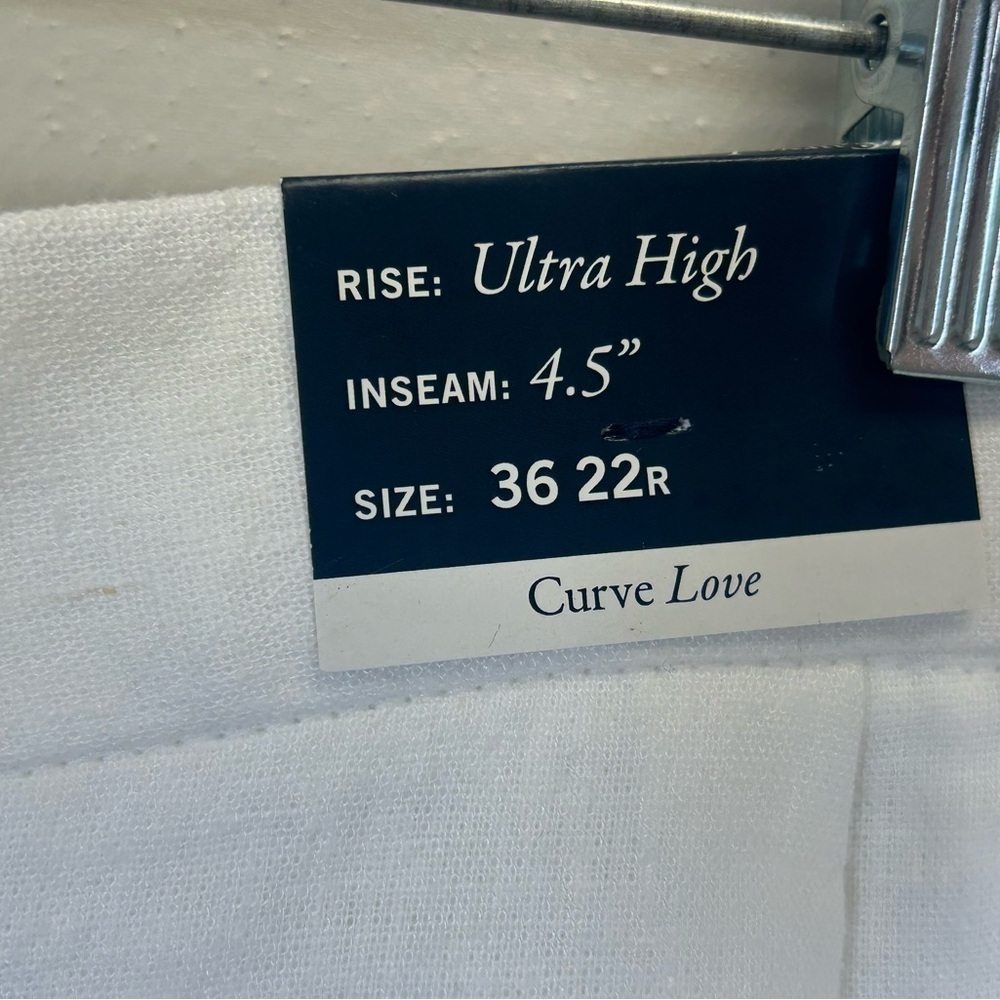 Abercrombie & Fitch NWT Women's White Linen Shorts Size 22 3X Beachy Travel New - Picture 4 of 10